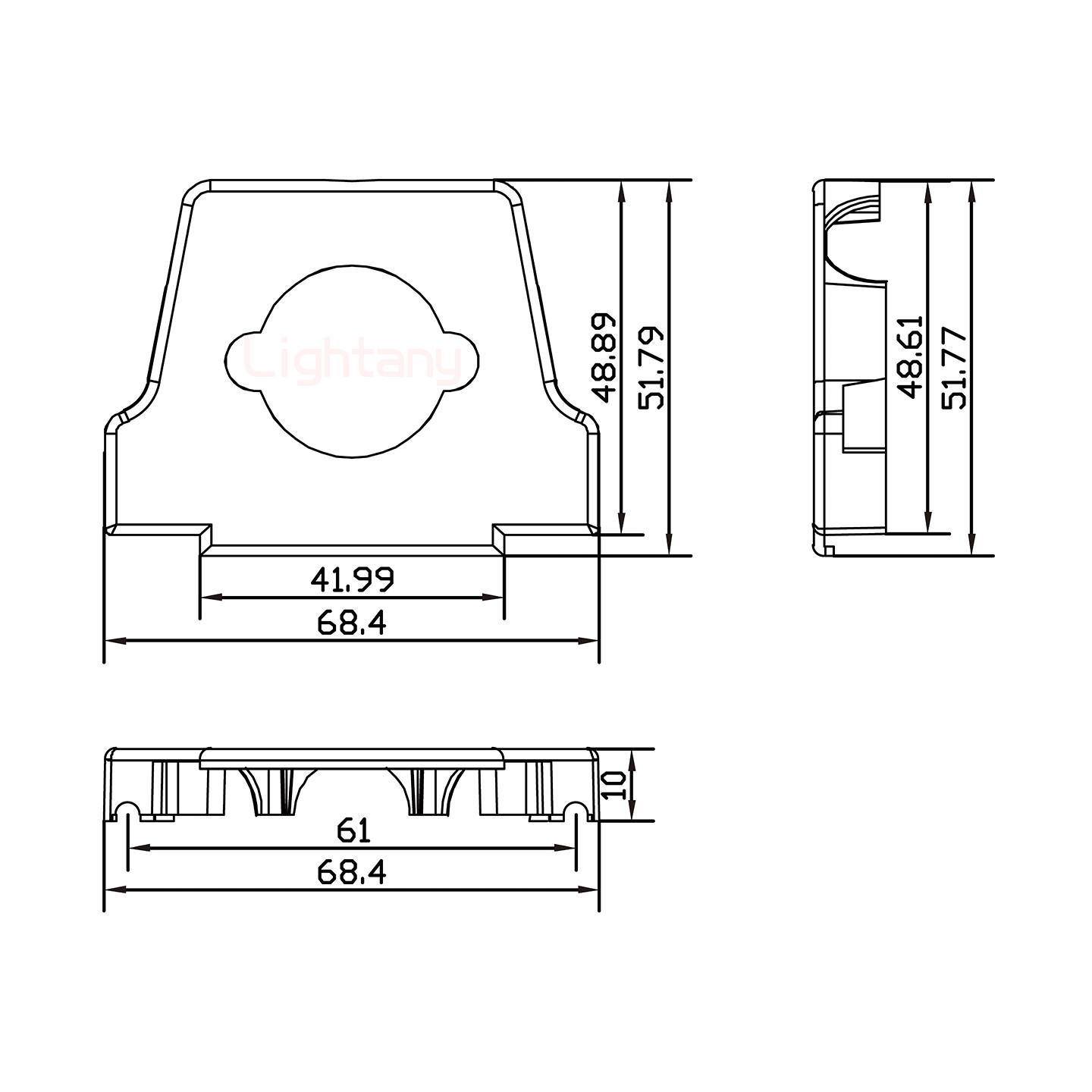 47W1公焊線(xiàn)式50歐姆+50P金屬外殼2252三個(gè)出線(xiàn)孔12mm