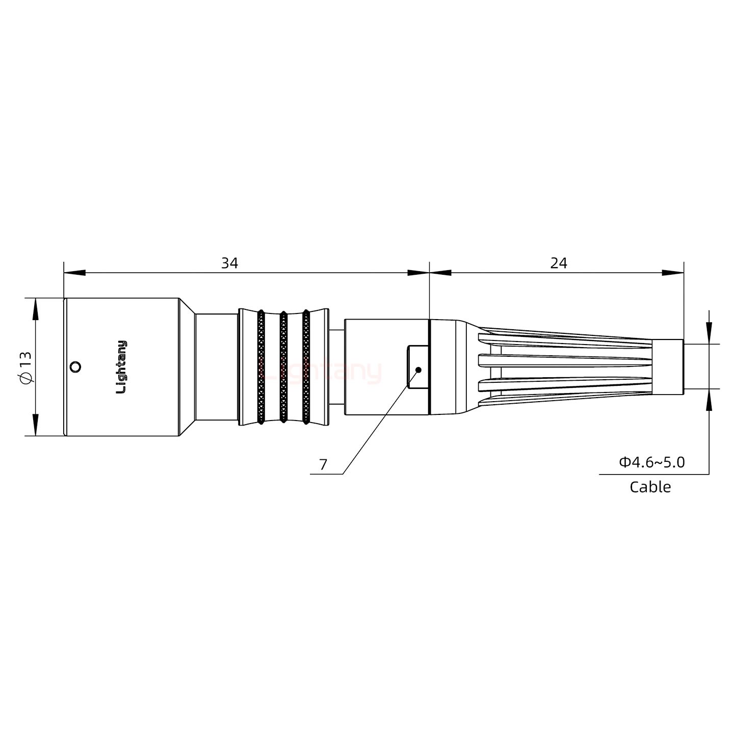 PHG.0K.005.CLLC50Z推拉自鎖帶護(hù)套浮動插座